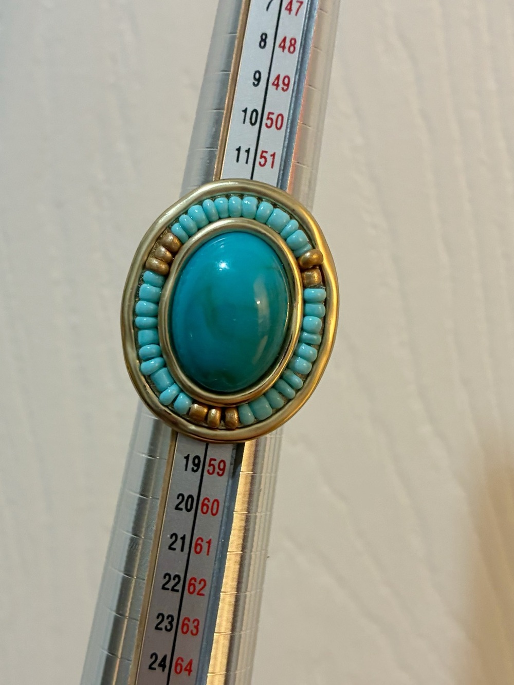 { nwot } Chico’s Turquoise Oval Stone Statement Ring